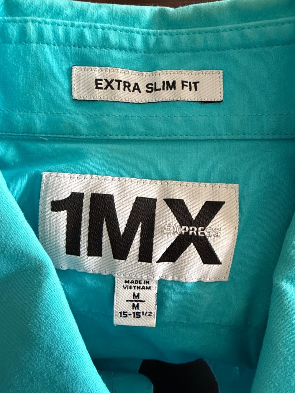 Express 1MX Men's Button-Up Shirt in Turquoise